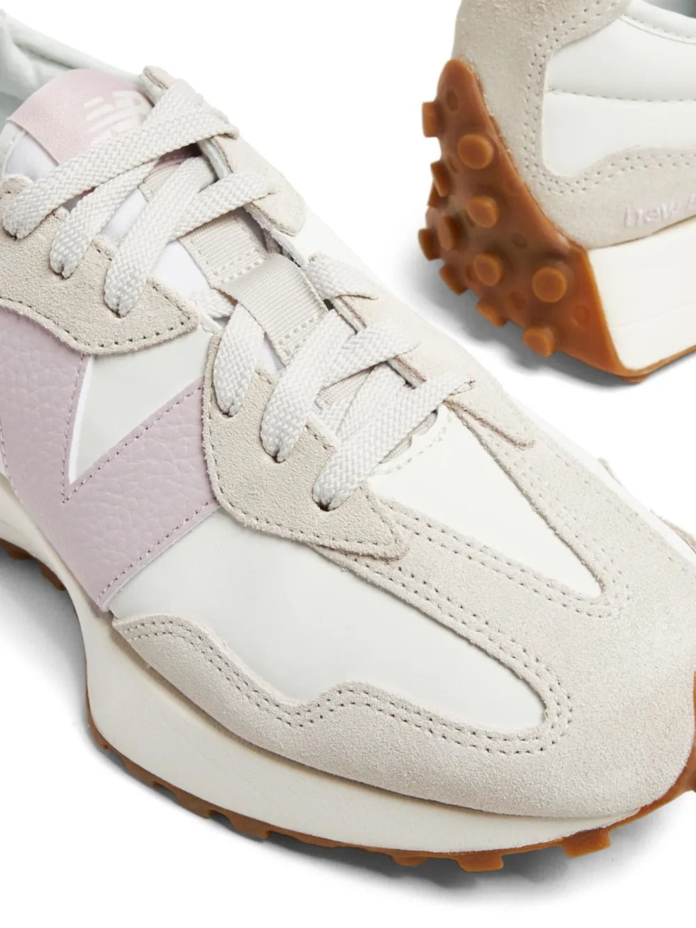 NB 327 - White/Light Pink/Beige