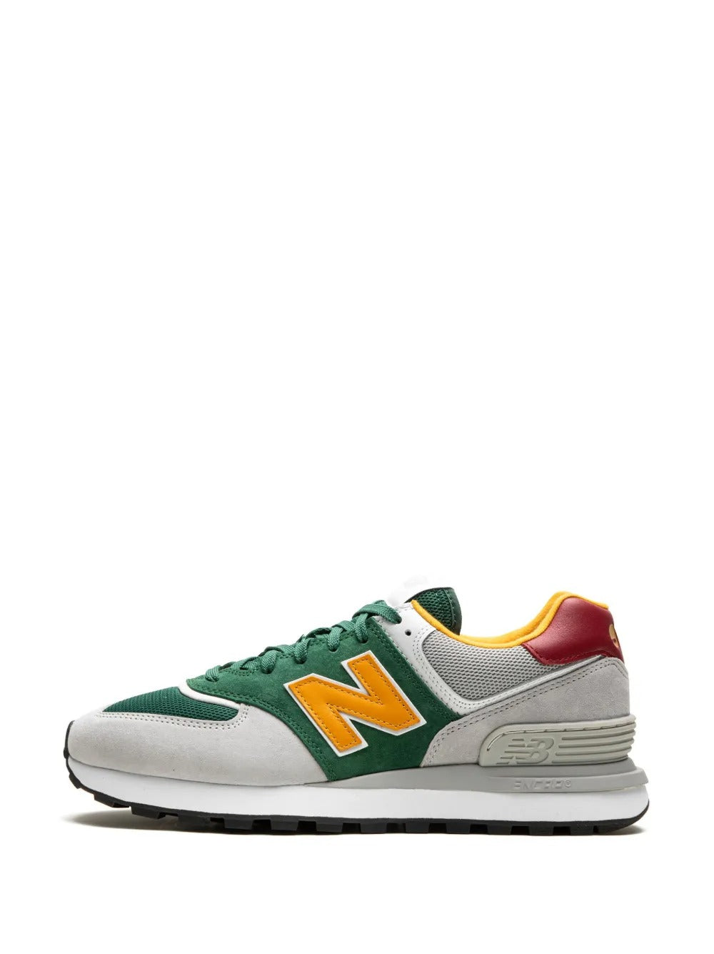 NB x yJW MAN 574 - Forest Green/Light Grey/Mustard Yellow