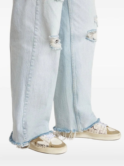 GGS Stardan Sneakers – White/Beige Graffiti Print