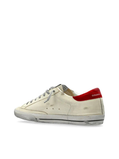 GGS Superstar Sneakers – White & Red Heel Tab