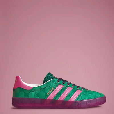 Ad x GC Gazelle GG Canvas - Green/Pink