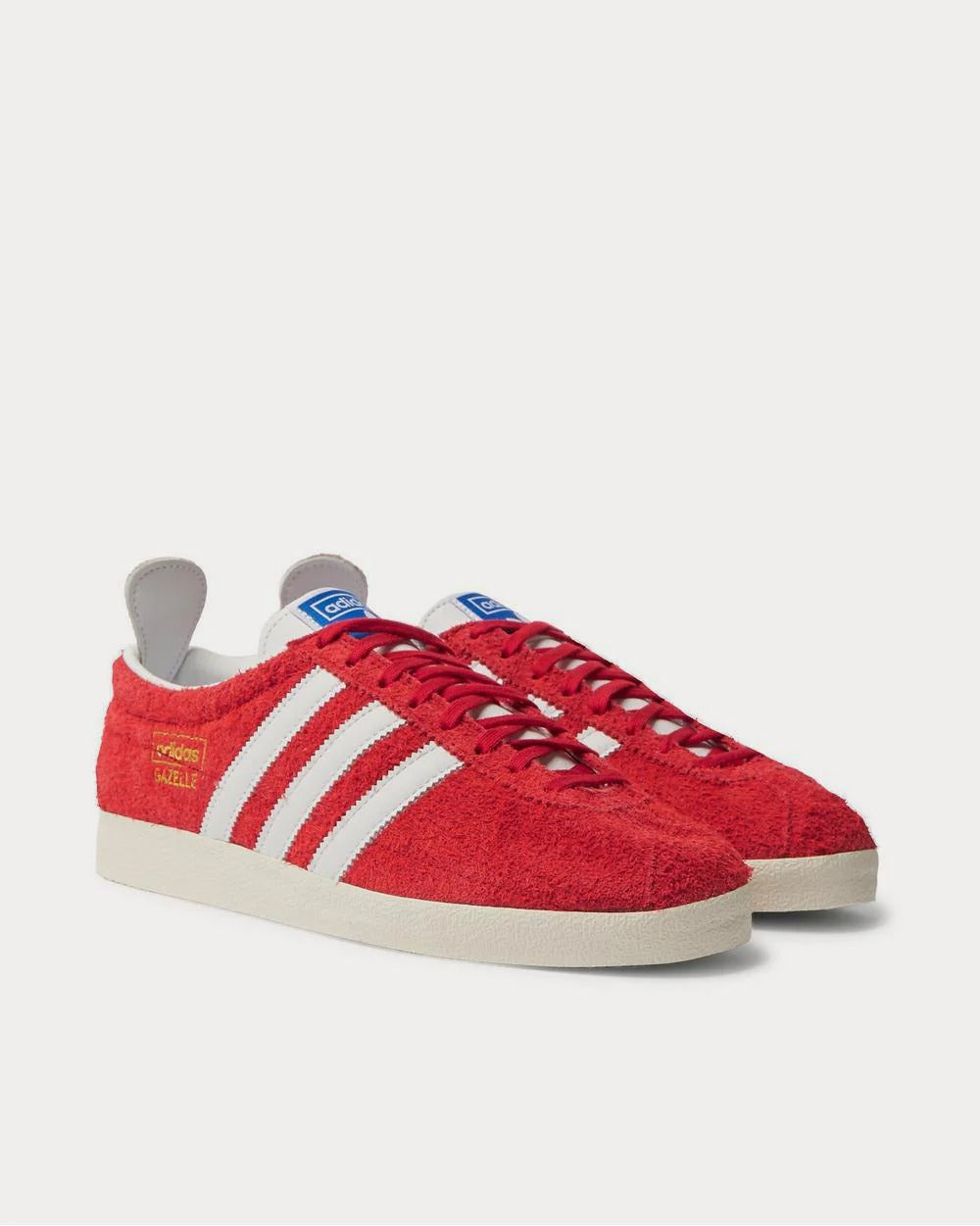 Ad Gazelle Vintage - Trimmed Brushed Suede Red