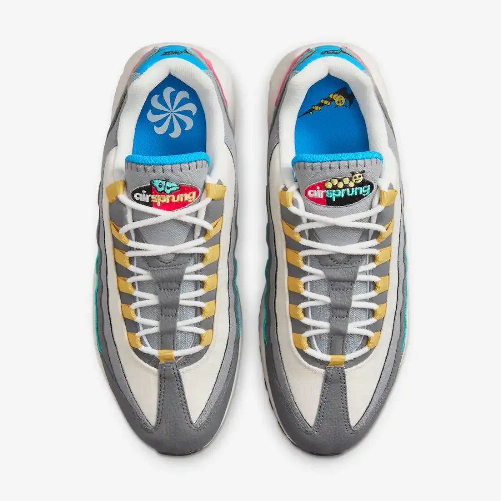 NK Air Max 95 Air Sprung Grey Aqua Pink