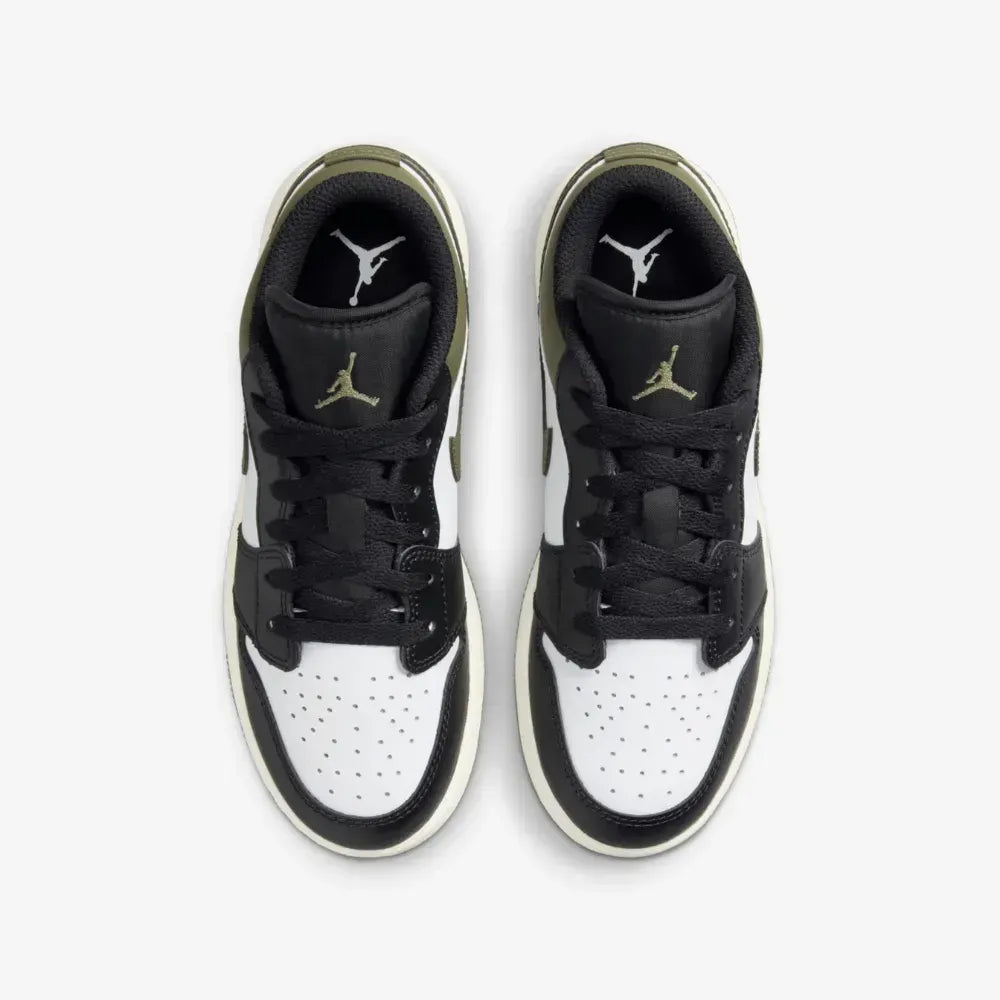 AJ 1 Low GS Black Toe Medium Olive