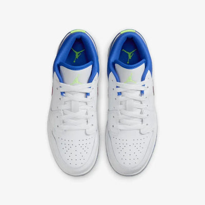 AJ 1 Low SE White Hyper Royal Iridescent Swooshes