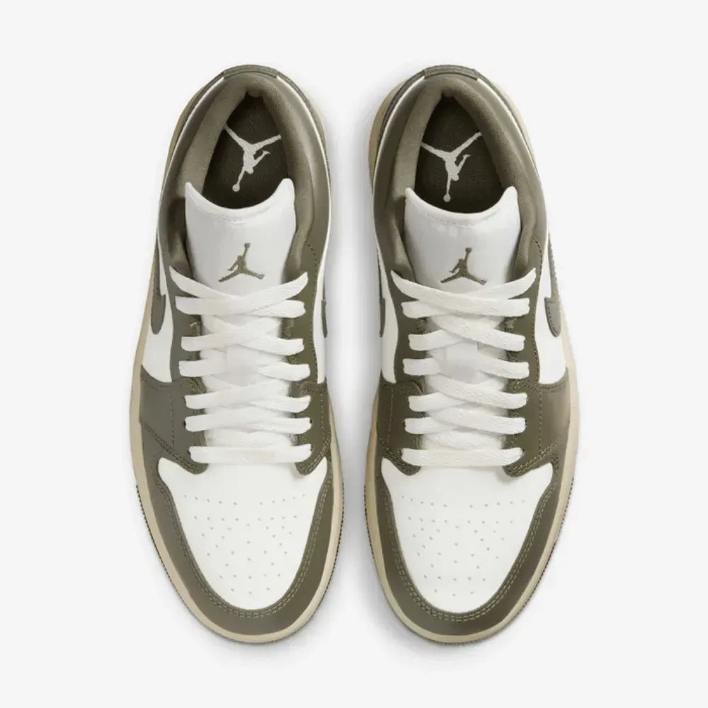 AJ 1 Low Sail Coconut Milk Medium Olive