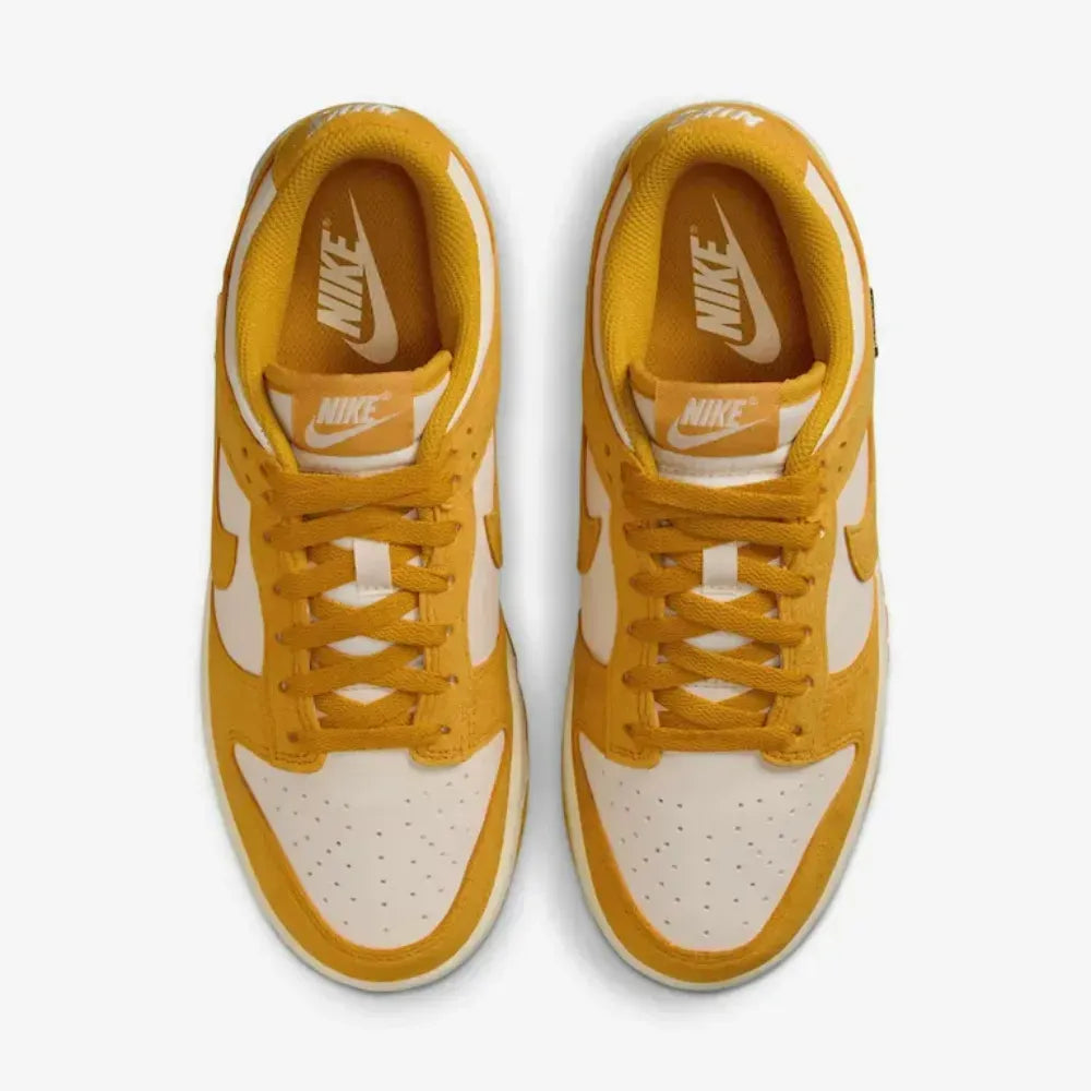 NK Dunk Low - Dark Sulfur Gold Mini Swoosh
