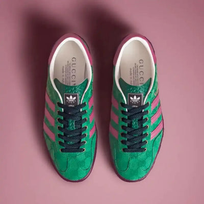 Ad x GC Gazelle GG Canvas - Green/Pink