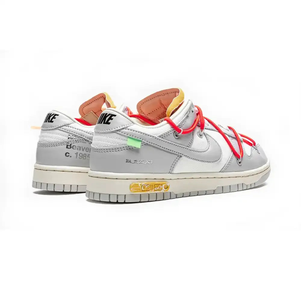 NK Dunk Low Off White Lot 06:50
