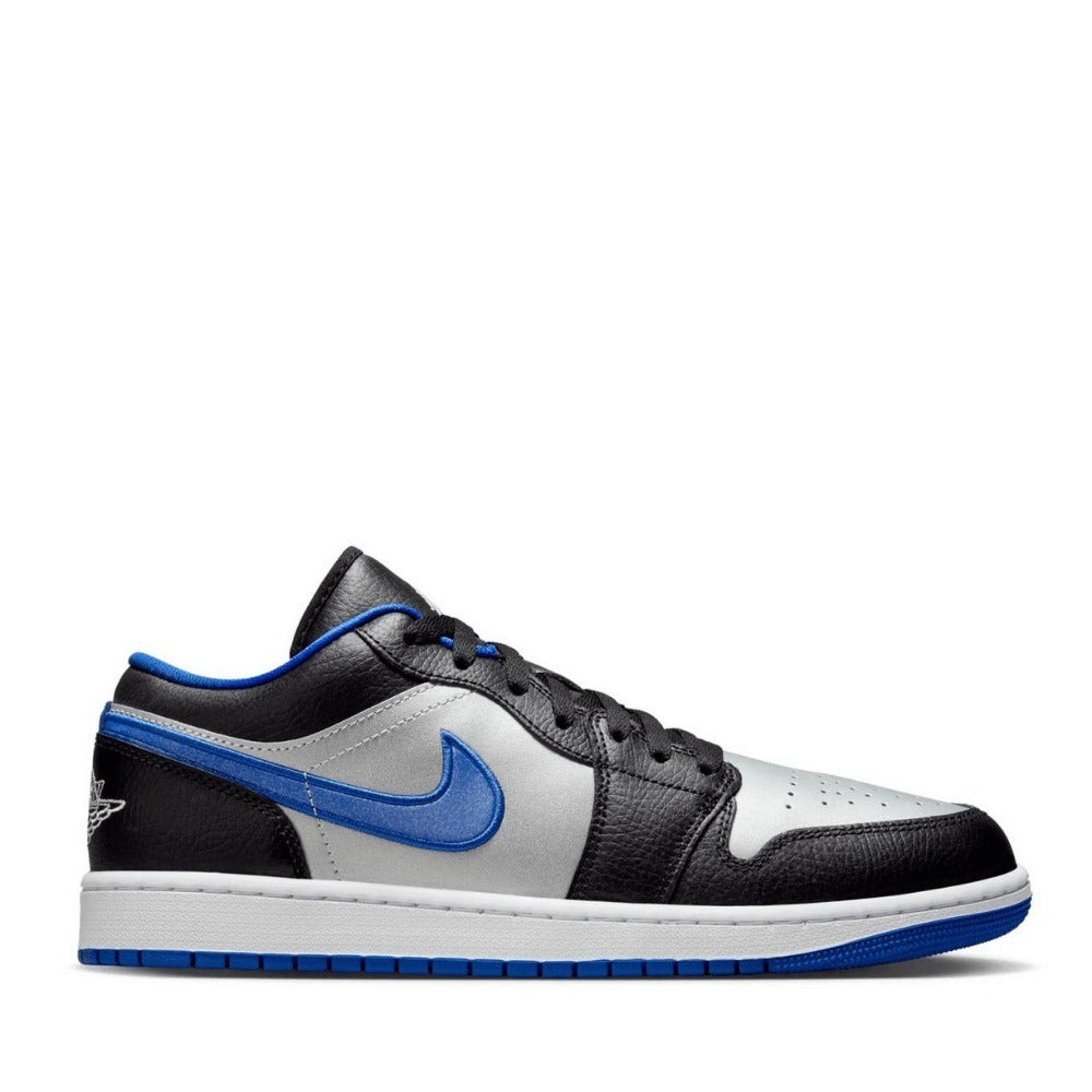 AJ 1 Low - Black White Game Royal Platinum