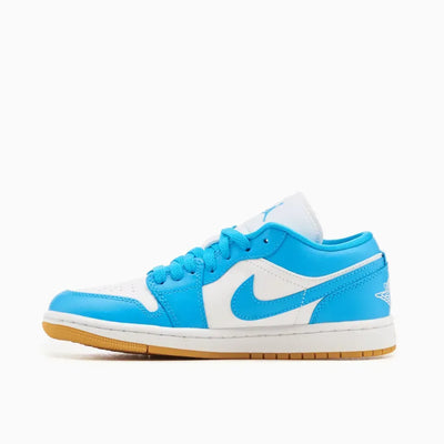 AJ 1 Low White Dark Powder Blue Gum
