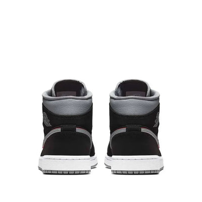 AJ 1 - Black Particle Grey Gym Red