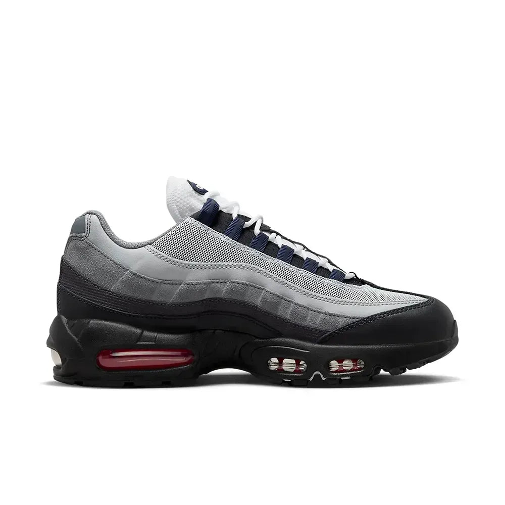 NK Air Max 95 Smoke Grey Track Red