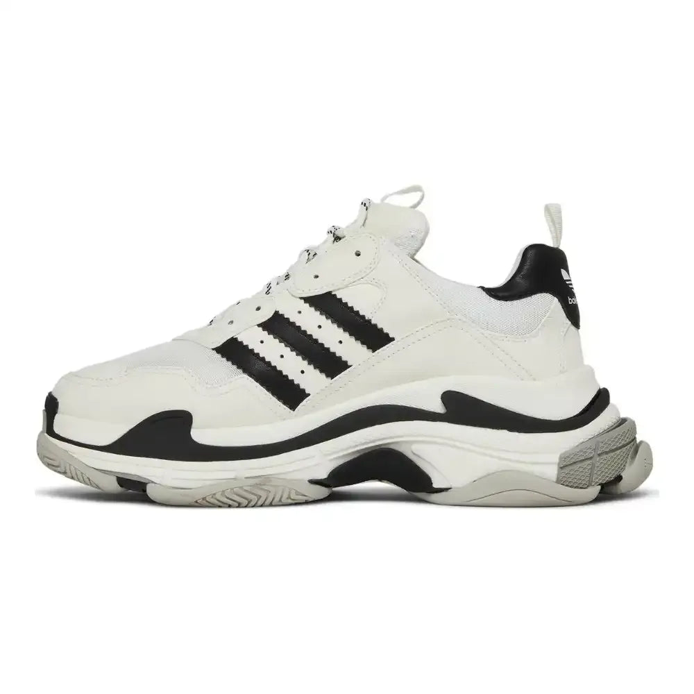 Ad x BAL Triple S - White/Black