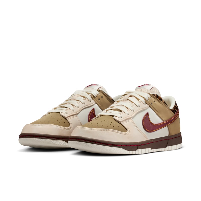 NK Dunk Low - Khaki/Team Red