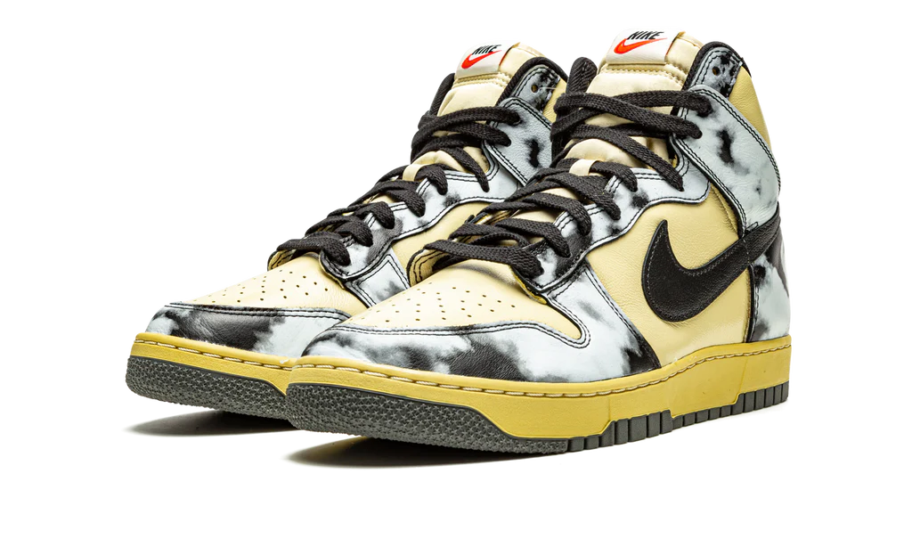 NK Dunk High Black Acid Wash