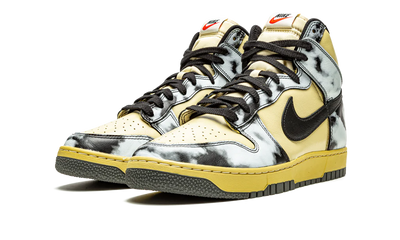 NK Dunk High Black Acid Wash