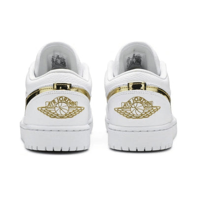 AJ 1 Low - White Metallic Gold