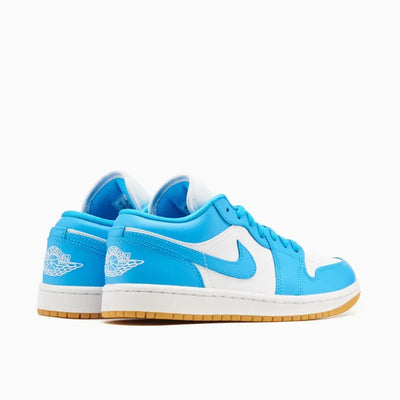 AJ 1 Low White Dark Powder Blue Gum