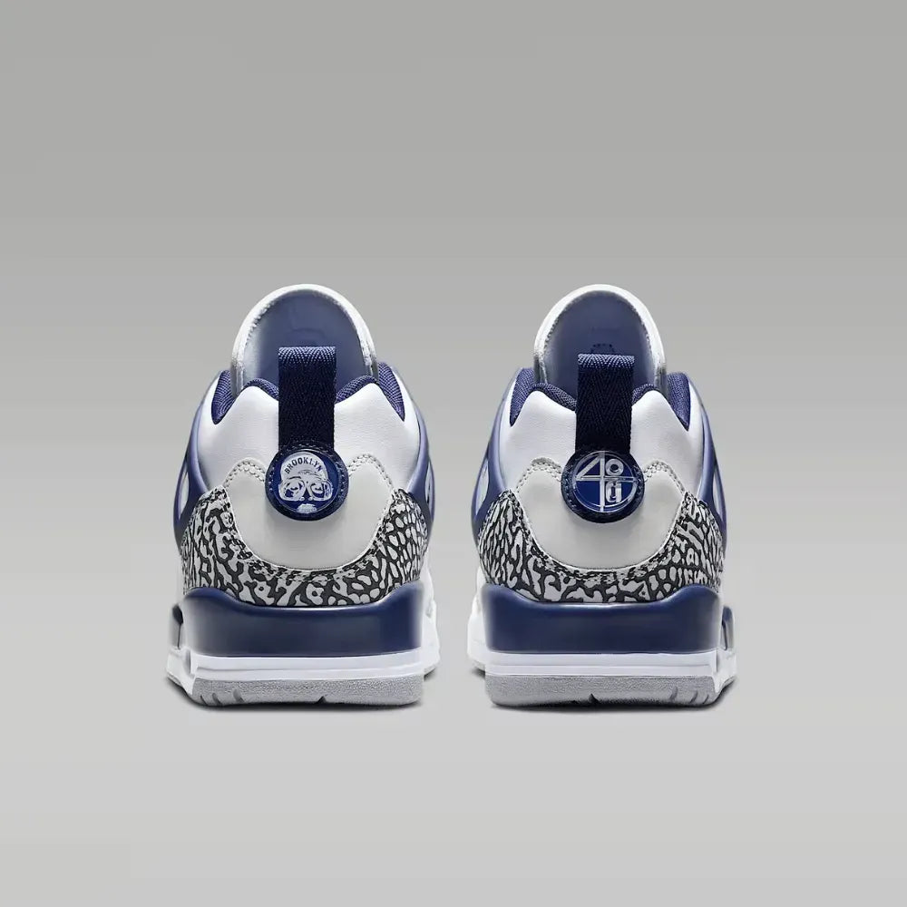 AJ Spizike Low White Neutral Grey Midnight Navy