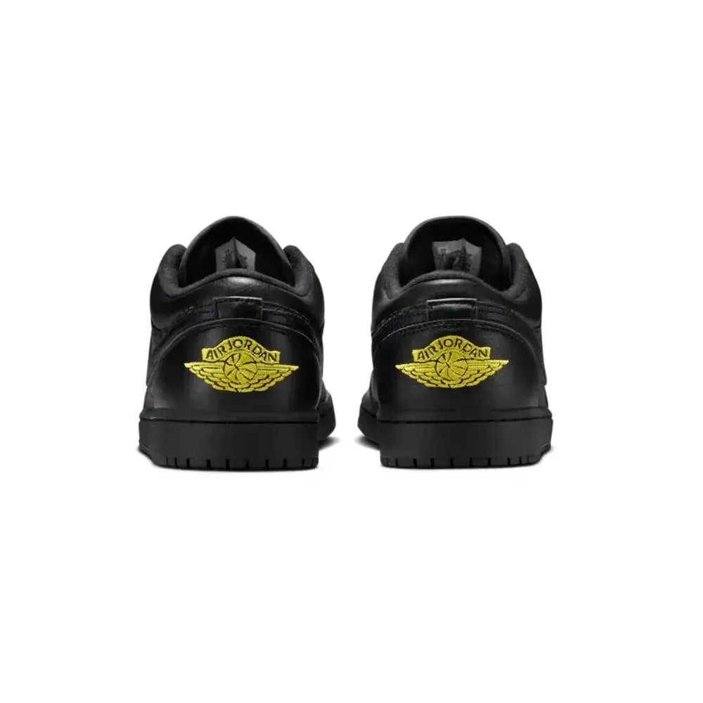 AJ 1 Low Elephant Print Black Yellow