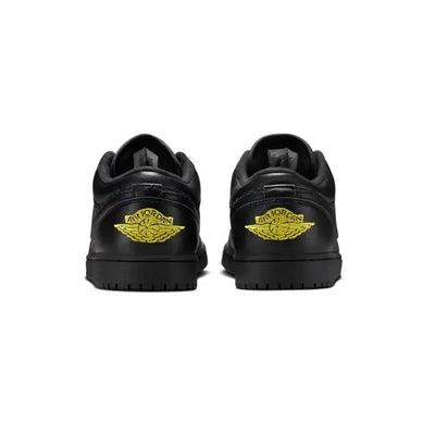 AJ 1 Low Elephant Print Black Yellow