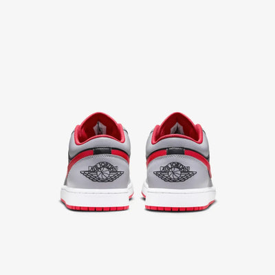 AJ 1 Low - Black Light Smoke Grey Gym Red