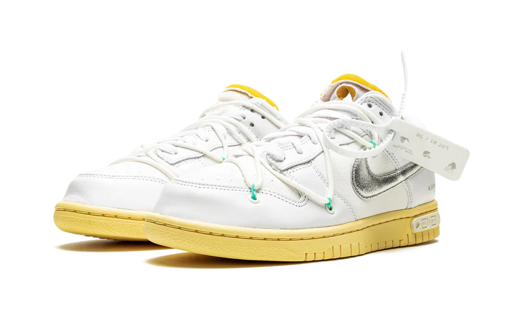 NK Dunk Low Off White Lot 01:50