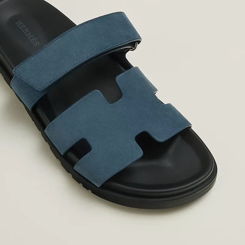 HMS Chypre Suede Sandal – Navy Blue