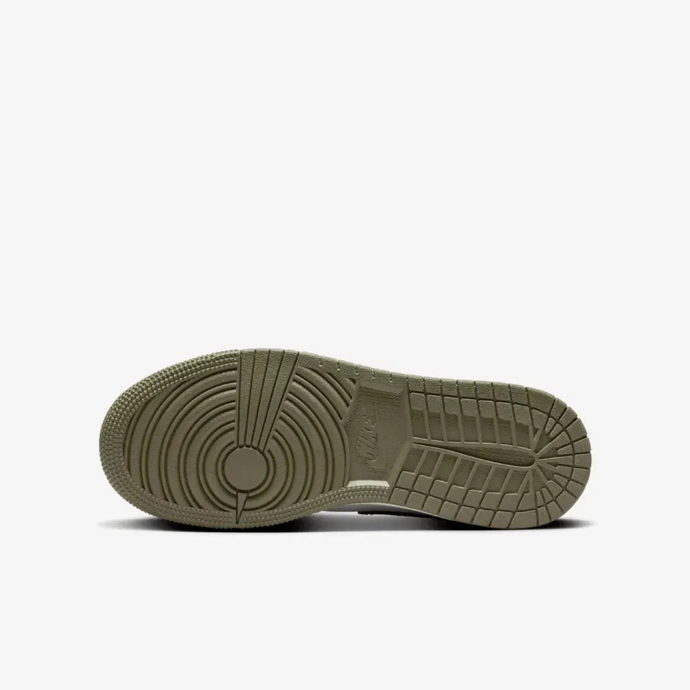 AJ 1 Low GS Black Toe Medium Olive