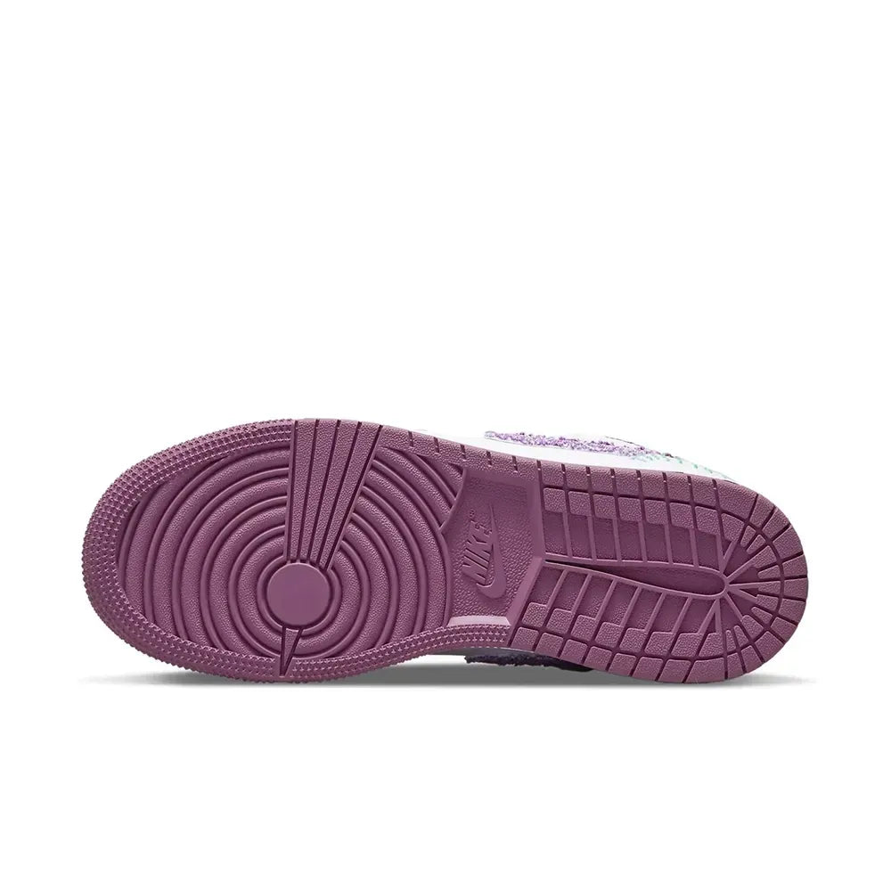 AJ 1 Low - White Light Bordeaux