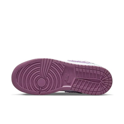 AJ 1 Low - White Light Bordeaux