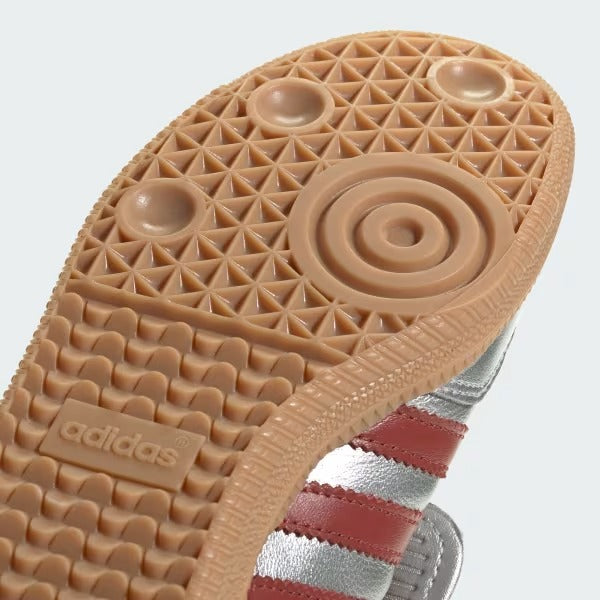 Ad Samba LT Silver Metallic/ Preloved Ruby/ Gum