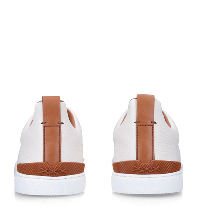 ZGN Triple Stitch Leather Sneakers